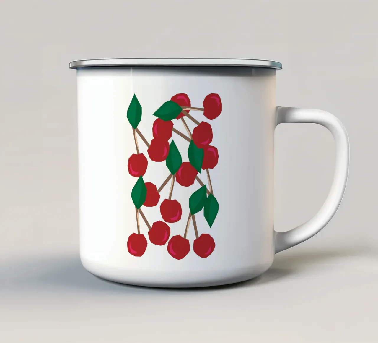 cherry. tazza in smalto da FRICKE DESIGN