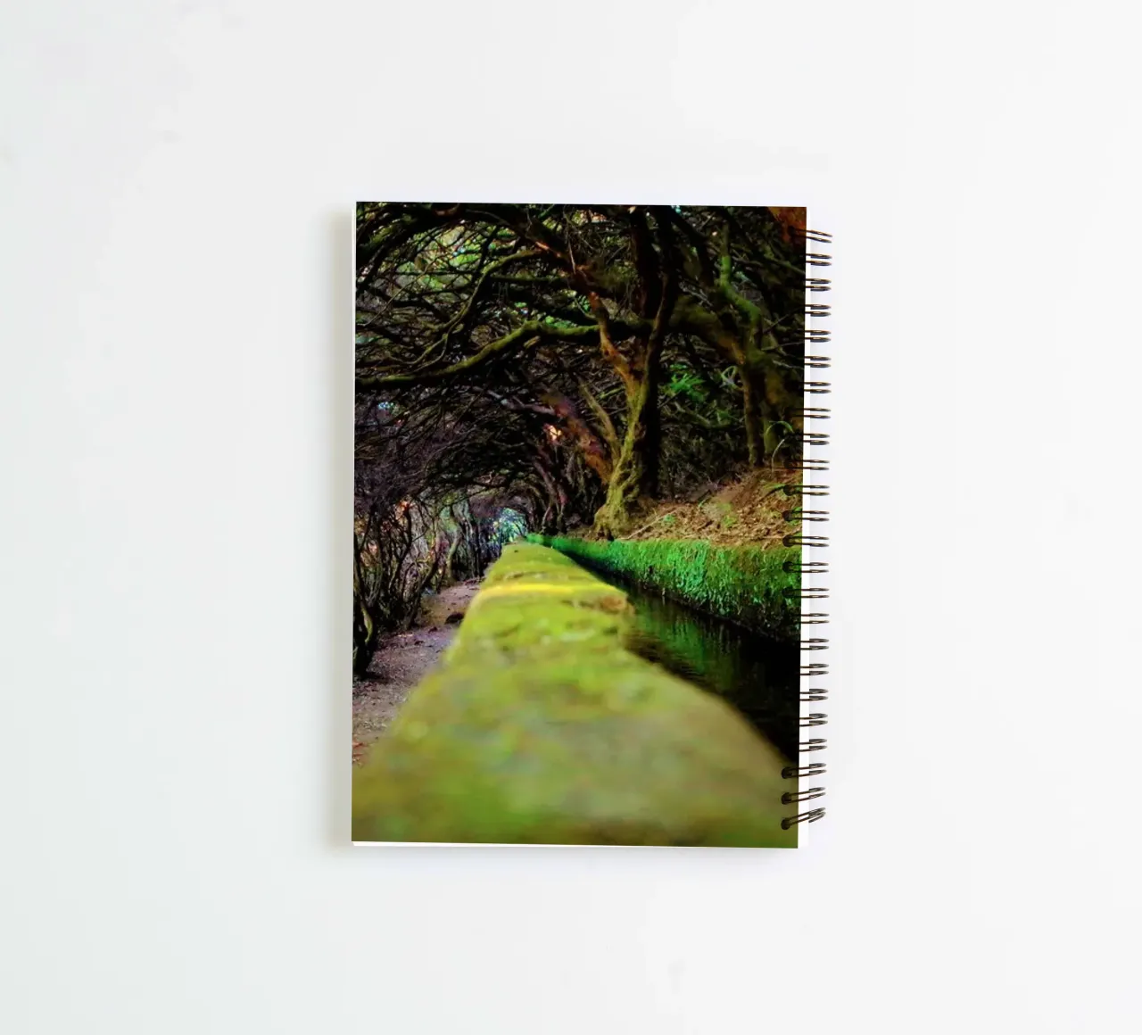 Madeira's (#01) Enchanted Levada: A Mossy Path spiral notebook by zenitt