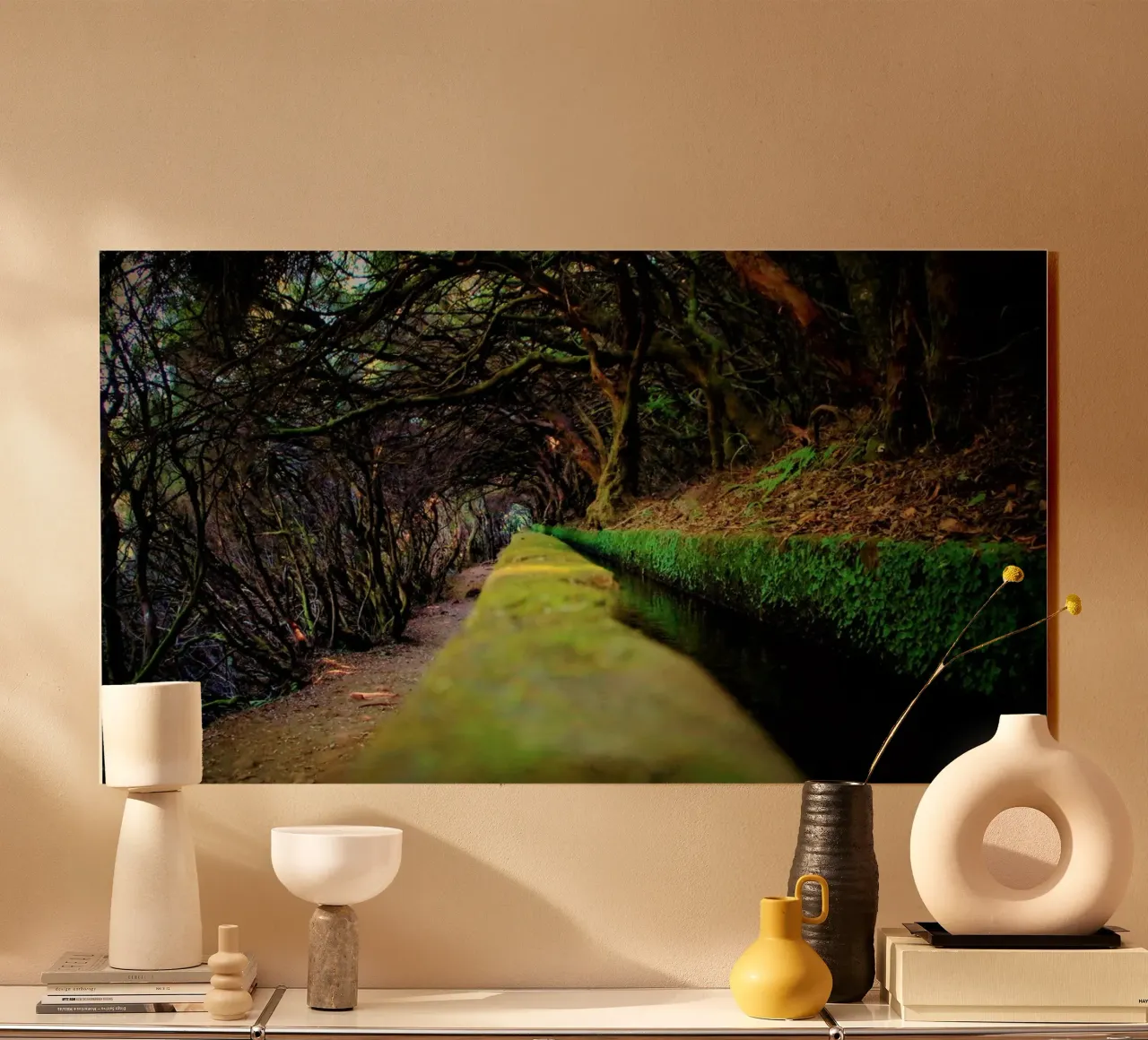 Madeira's (#01) Enchanted Levada: A Mossy Path plexiglass da zenitt