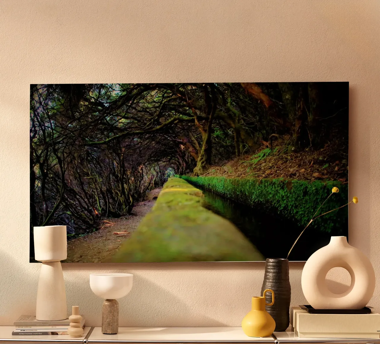 Madeira's (#01) Enchanted Levada: A Mossy Path alluminio dibond da zenitt