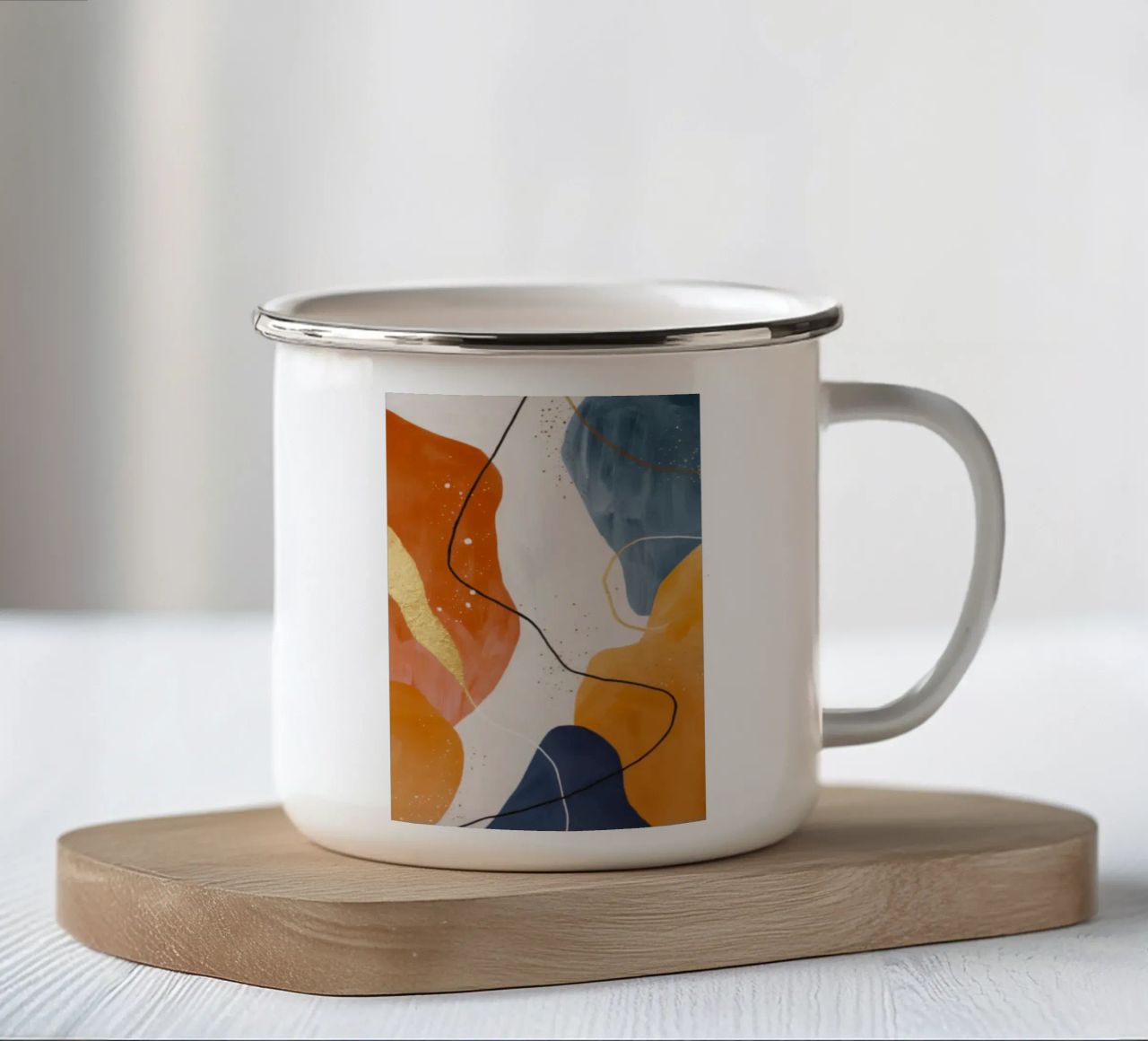Sinfonia di drappi lussureggianti tazza in smalto da Monarch Arc