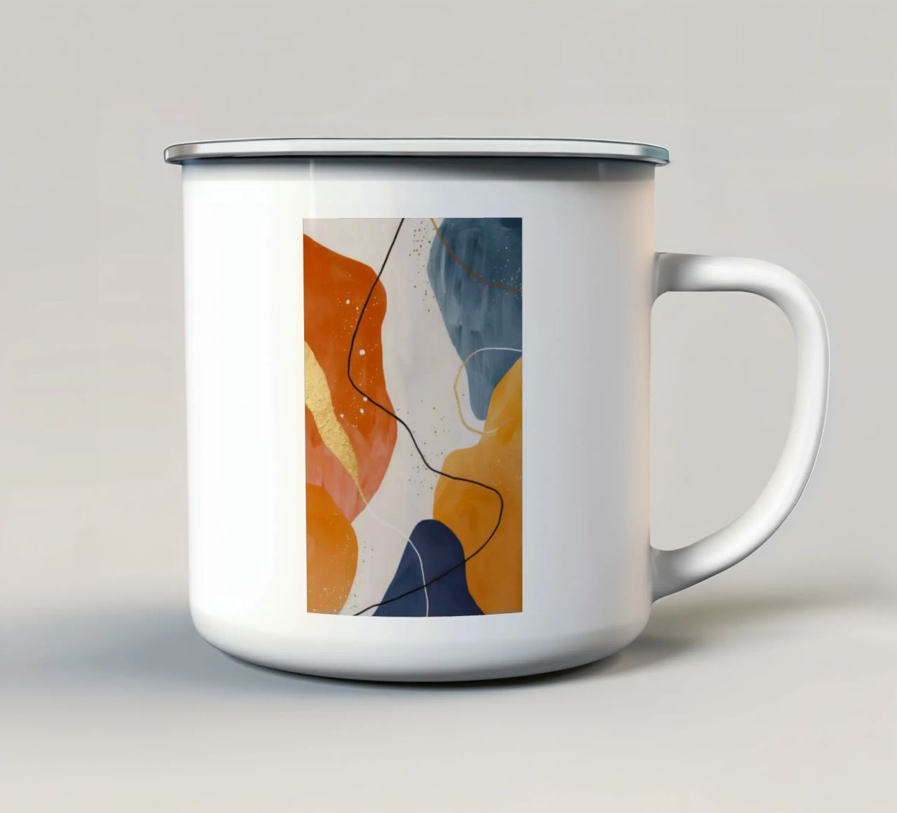 Sinfonia di drappi lussureggianti tazza in smalto da Monarch Arc