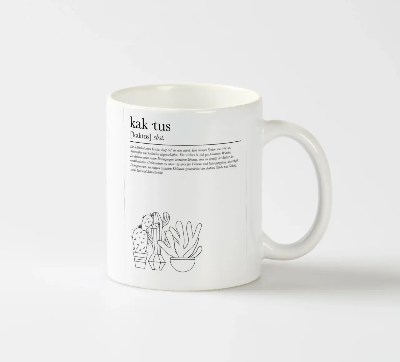 kaktus. tazza in ceramica da FRICKE DESIGN