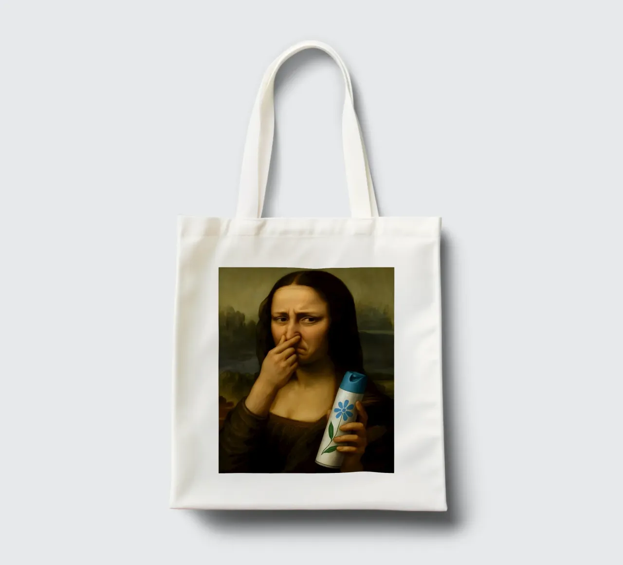 MONA LISA DIVERTENTE BAGNO WC borsa in juta da ARTOMATIC