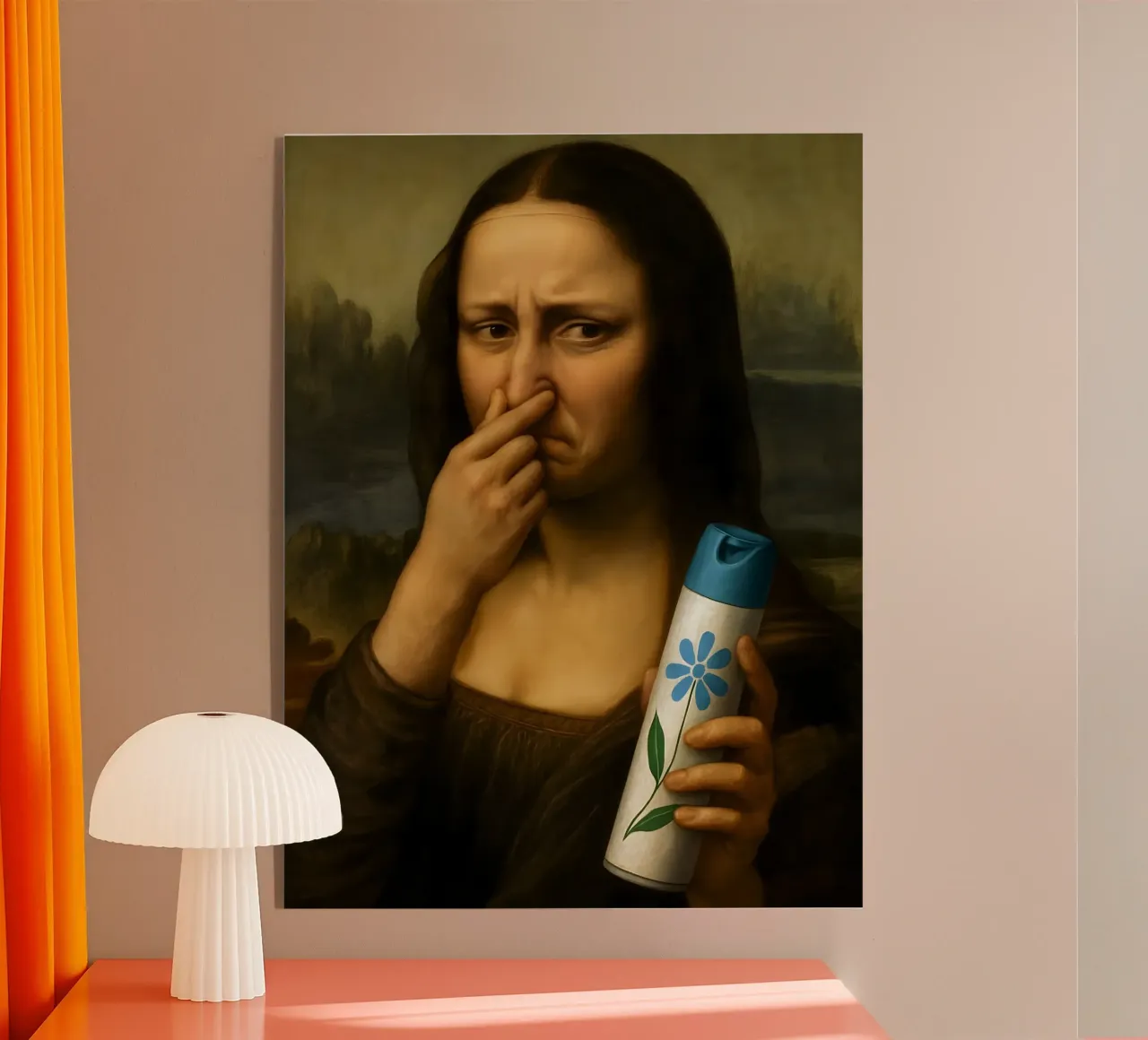 MONA LISA DIVERTENTE BAGNO WC plexiglass da ARTOMATIC