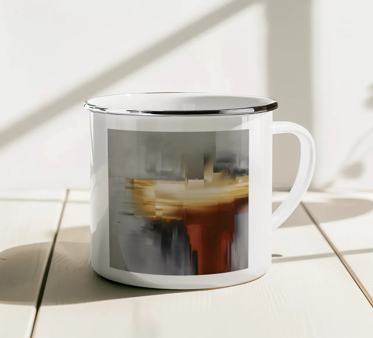 Spostamento del bordo fuso tazza in smalto da Monarch Arc