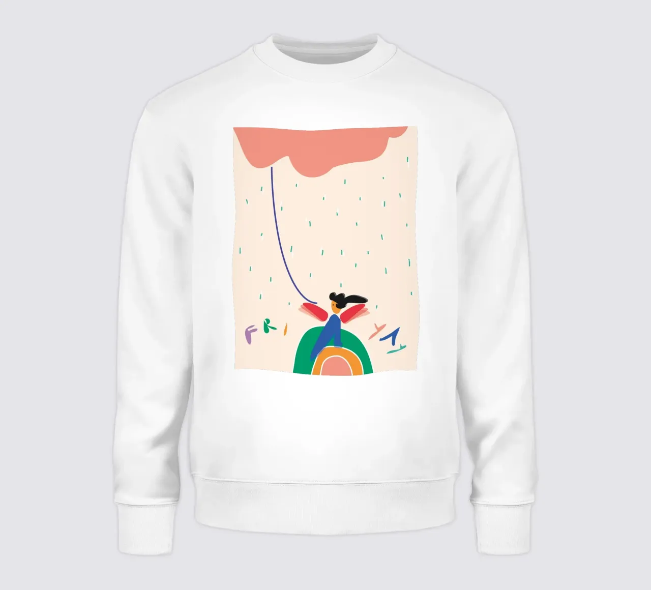friyay. sweatshirt van FRICKE DESIGN