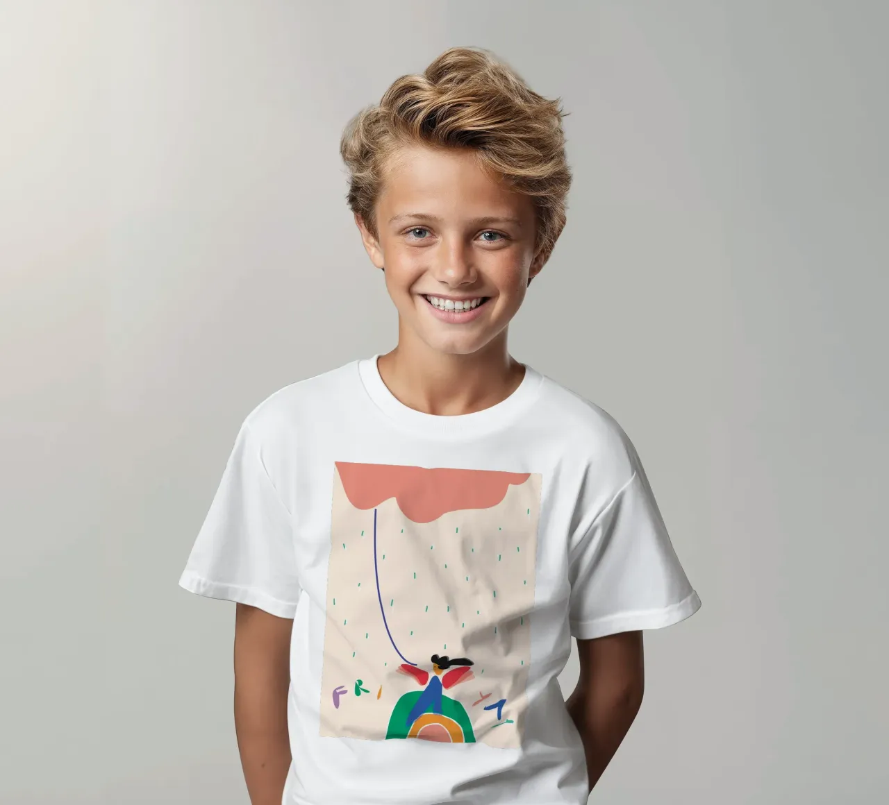 friyay. t-shirt bambini da FRICKE DESIGN