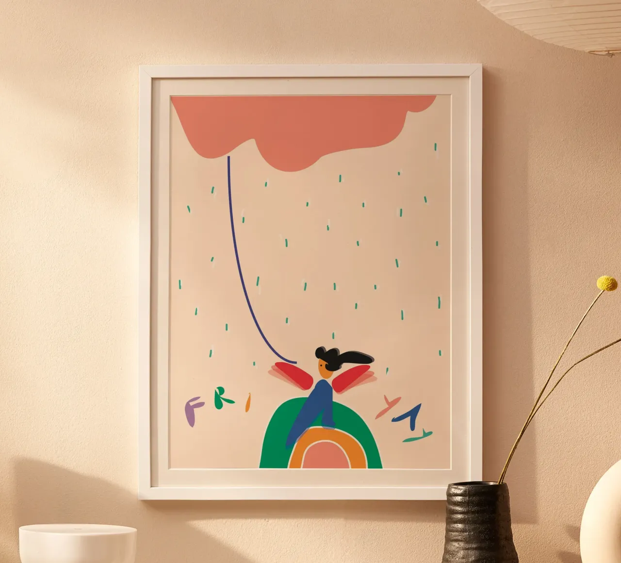 friyay. poster con telaio in alluminio da FRICKE DESIGN