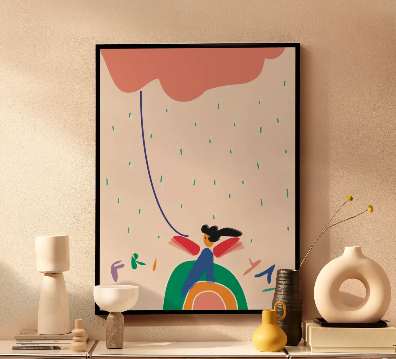 friyay. poster con telaio in alluminio da FRICKE DESIGN