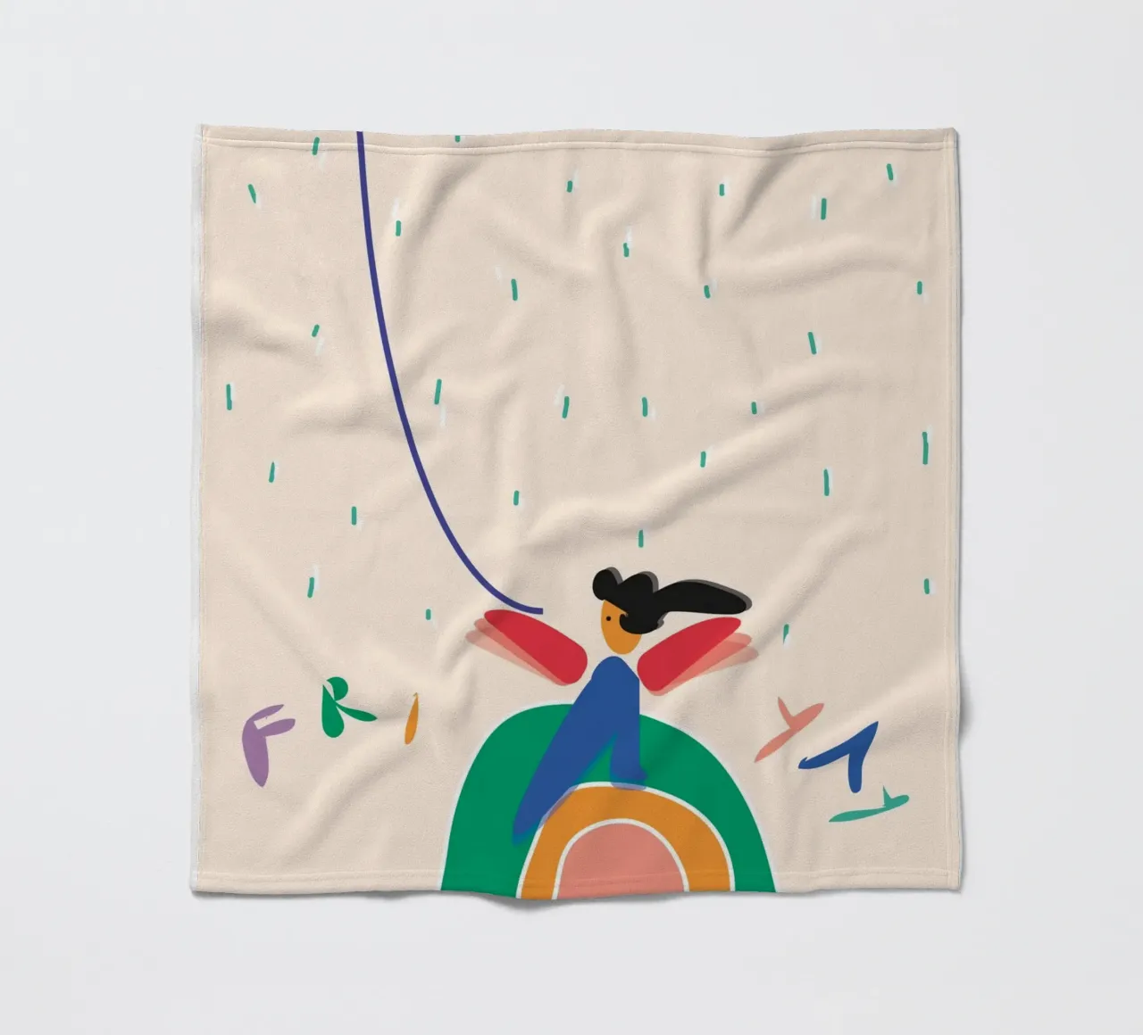 friyay. fleecedeken van FRICKE DESIGN