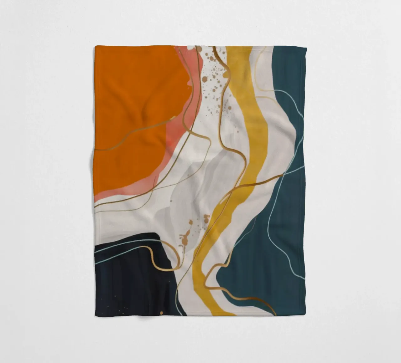 Meander Flame Veins Fleecedecke von Monarch Arc