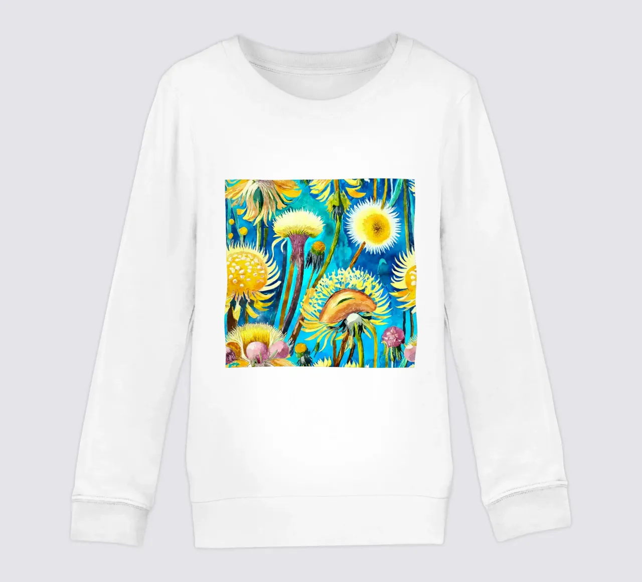 Denti di leone divertenti felpa bambino da Botanical Pattern House