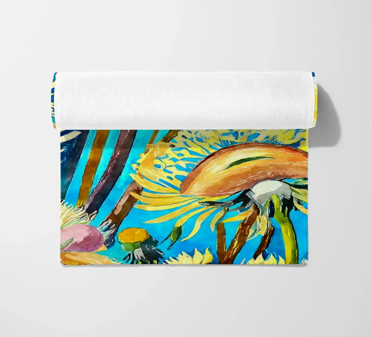 Denti di leone divertenti telo mare da Botanical Pattern House