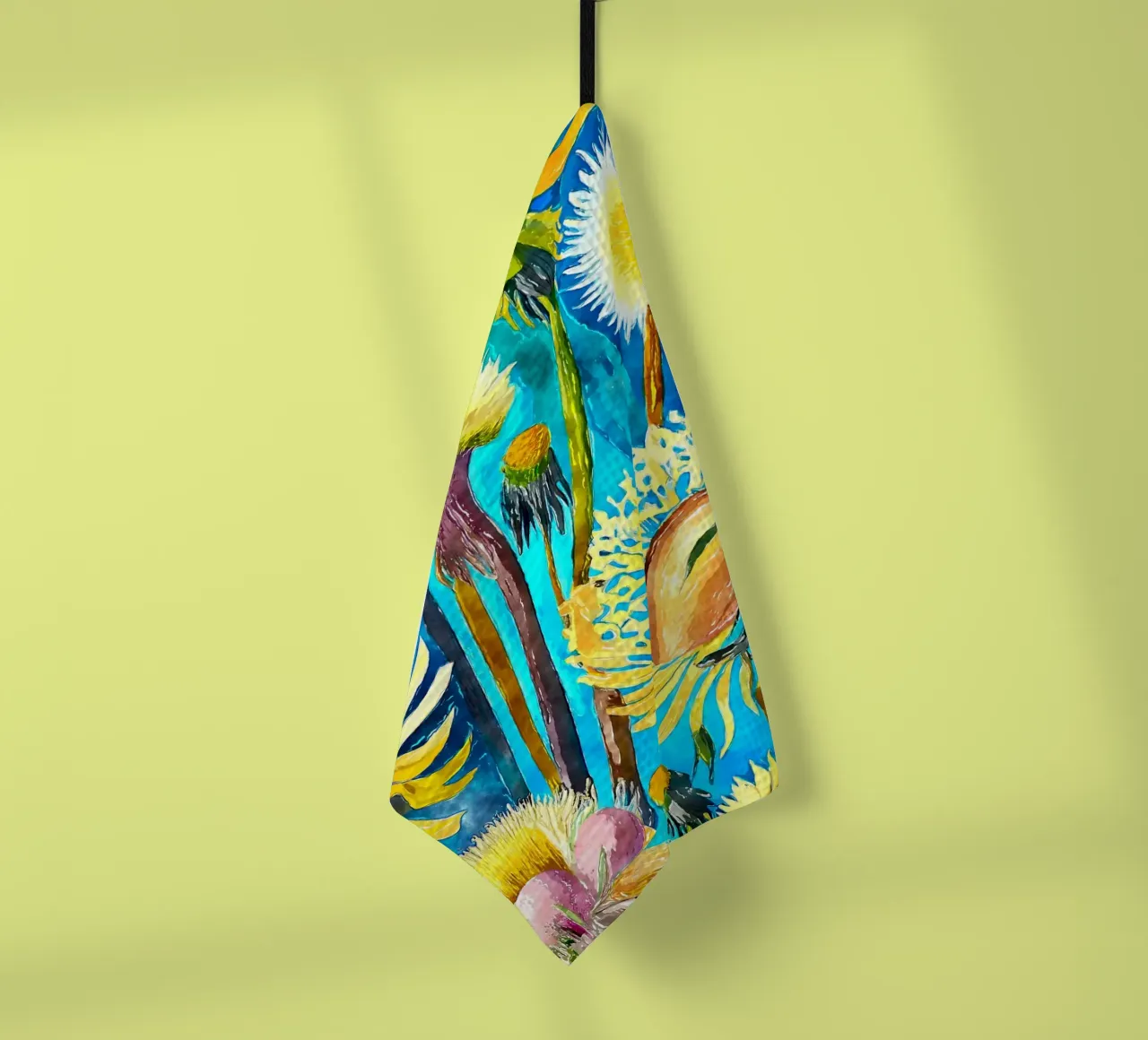 Funky Löwenzahn Geschirrtuch von Botanical Pattern House