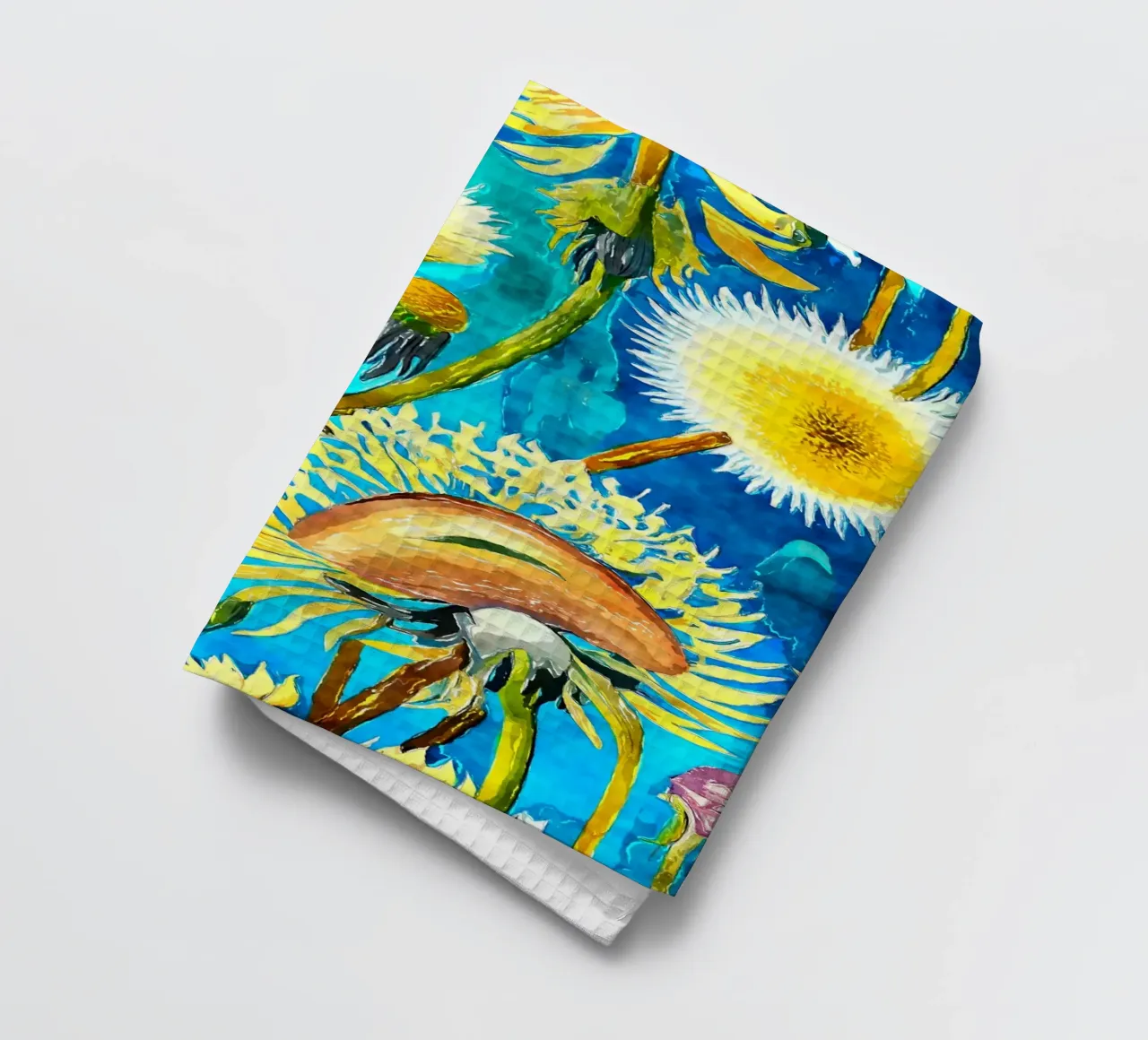 Funky Löwenzahn Geschirrtuch von Botanical Pattern House