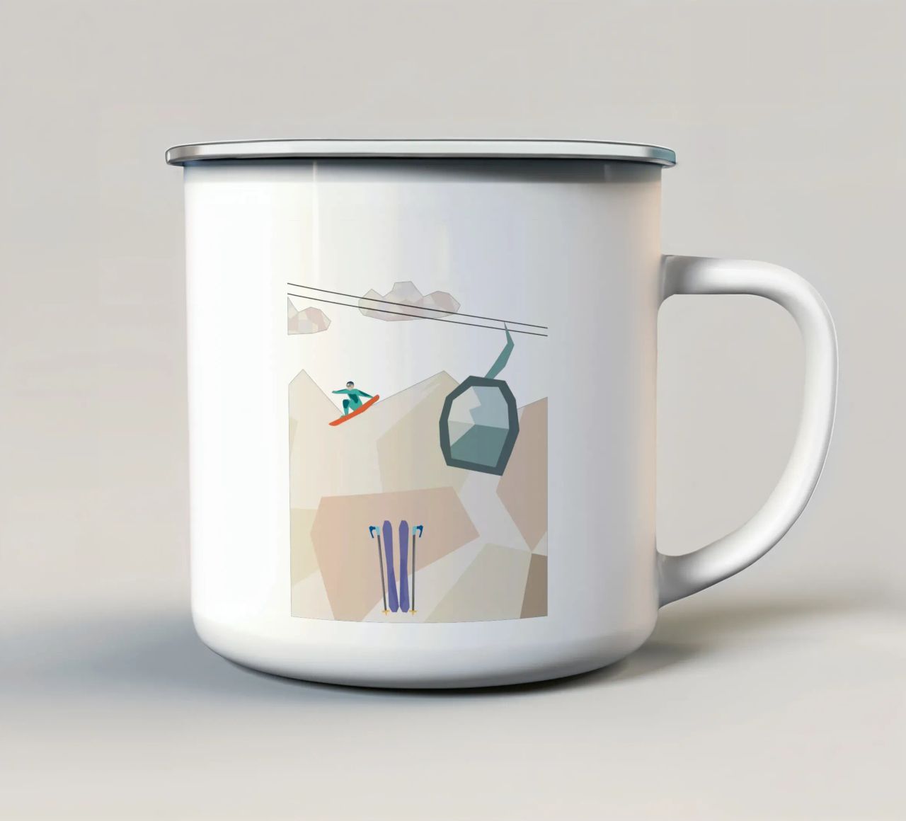 winter. tazza in smalto da FRICKE DESIGN