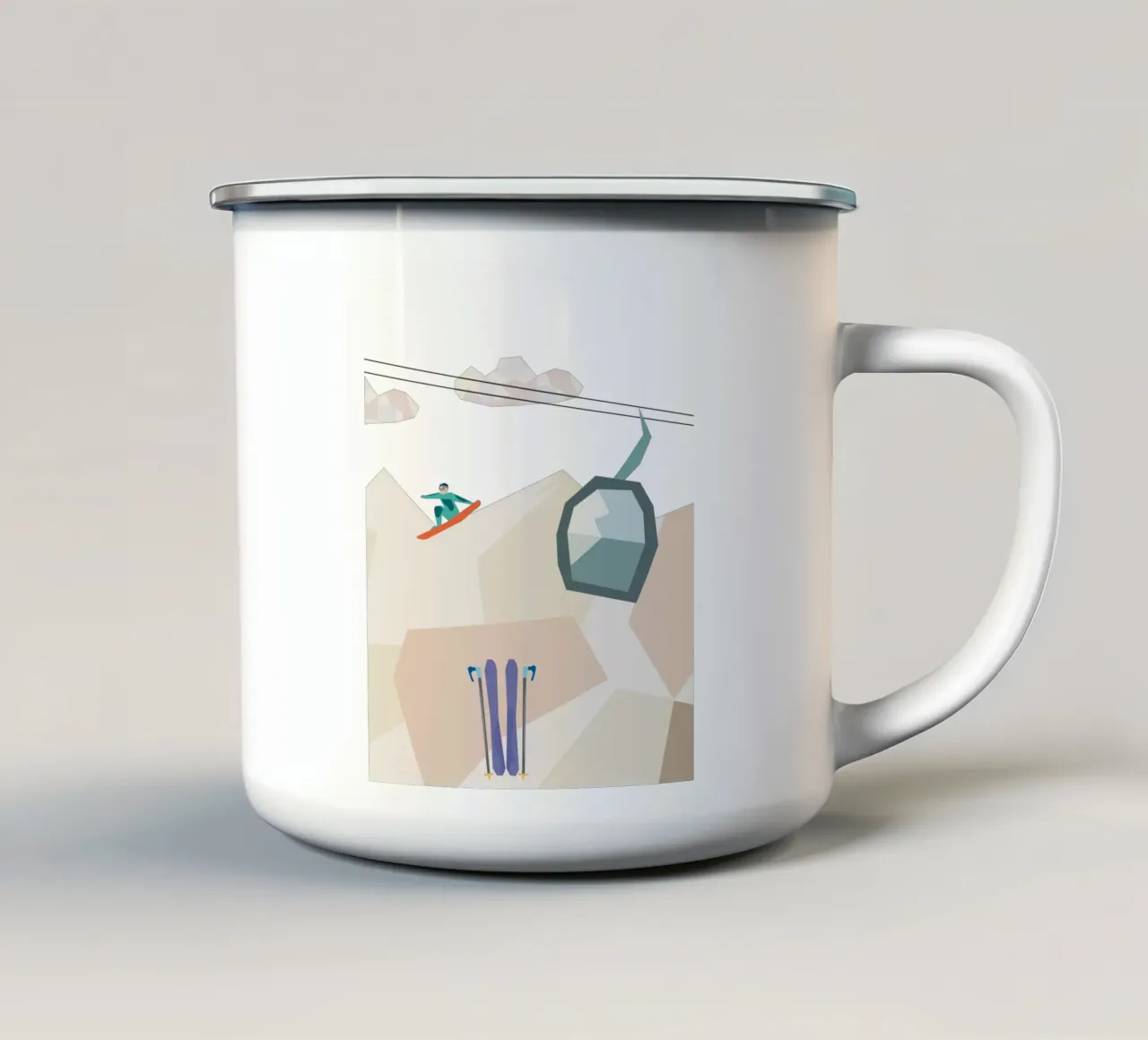 winter. tazza in smalto da FRICKE DESIGN