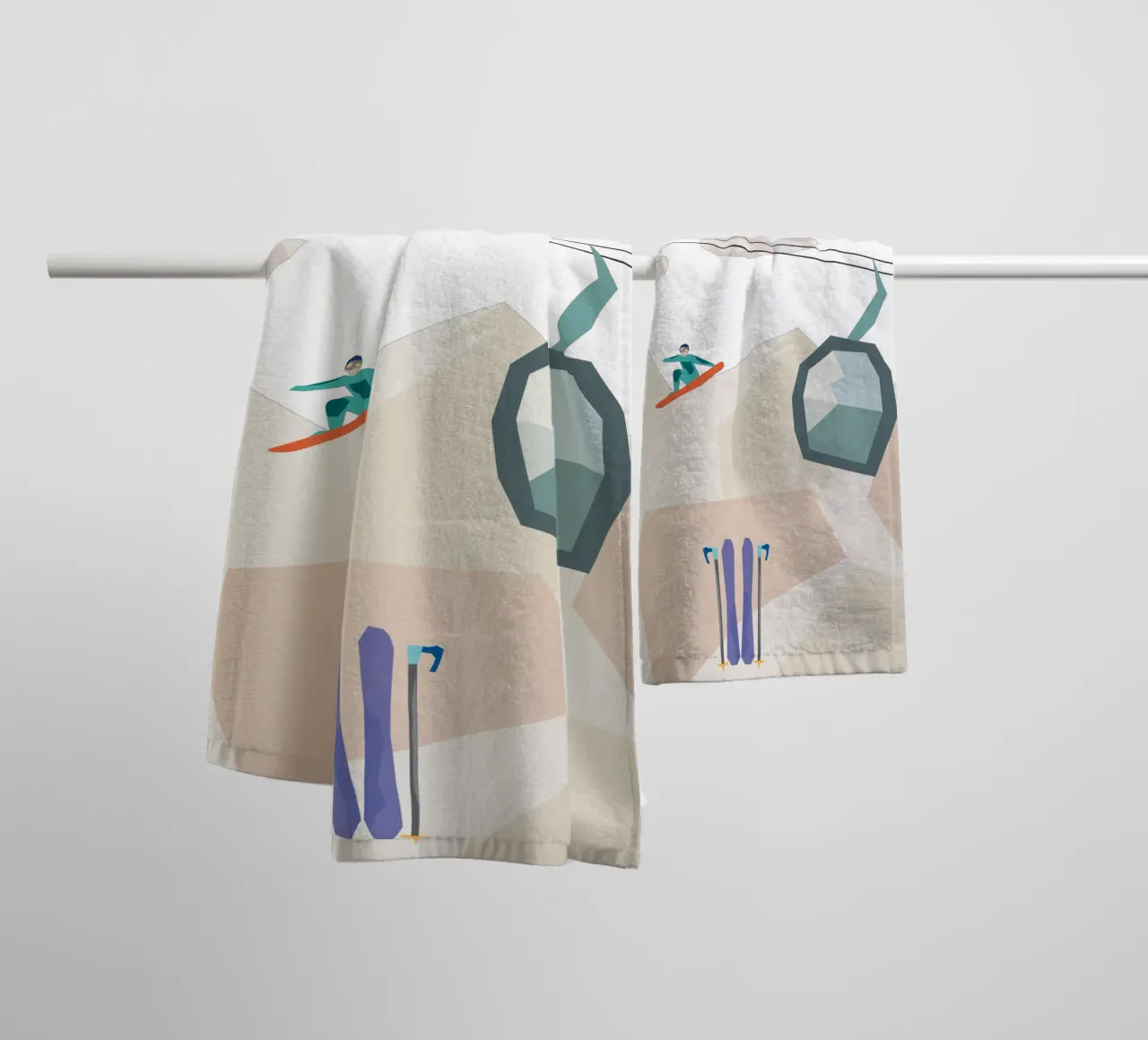 winter. towel by FRICKE DESIGN
