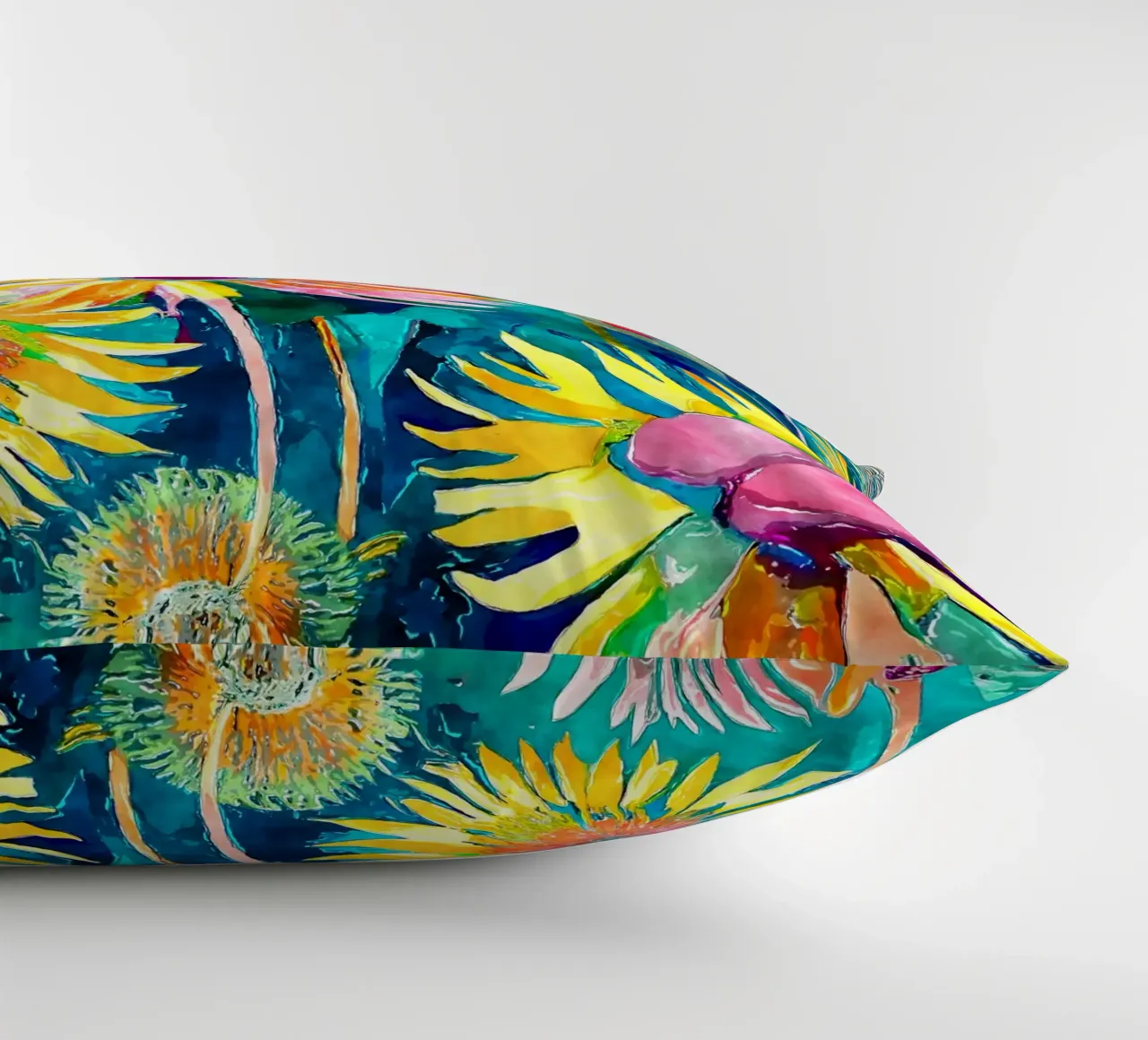 Funky Dandelions decorative cushion by Botanical Pattern House
