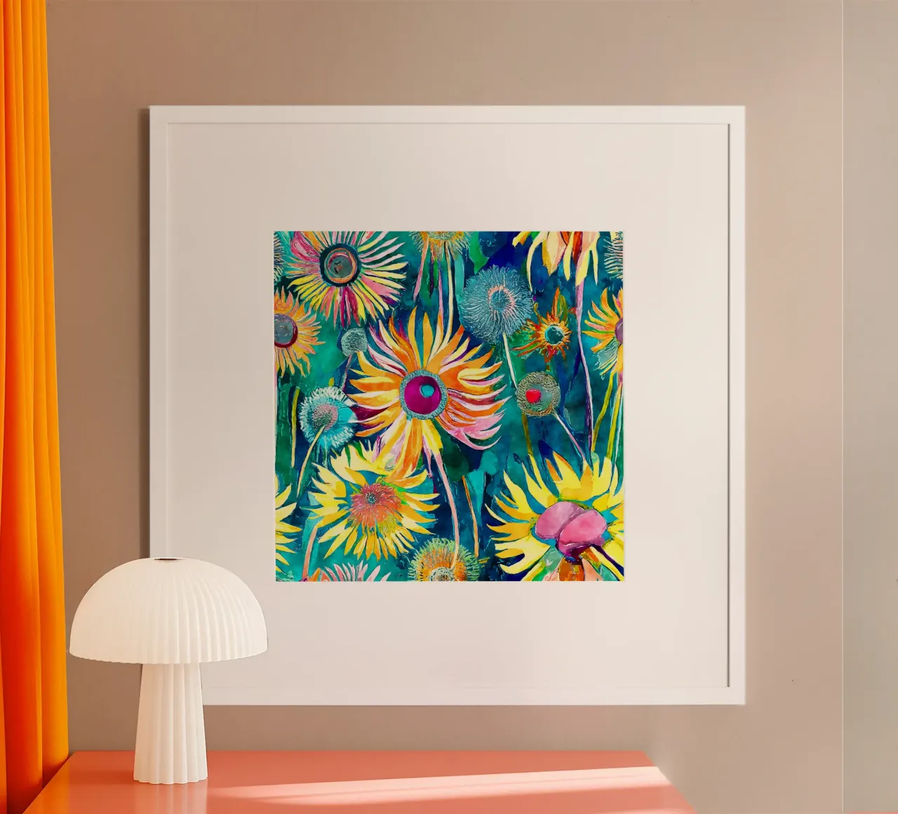 Funky Dandelions hahnemühle by Botanical Pattern House