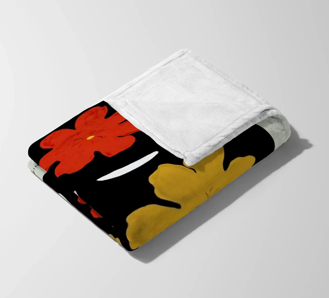 Hibiscus II fleece blanket by Studio One