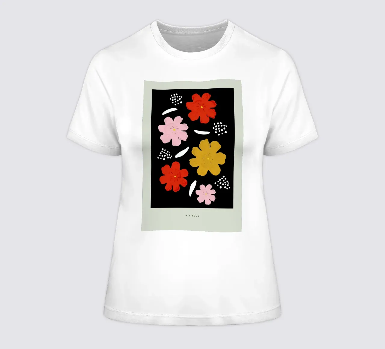 Hibiscus II women's fitted t-shirt by Studio One