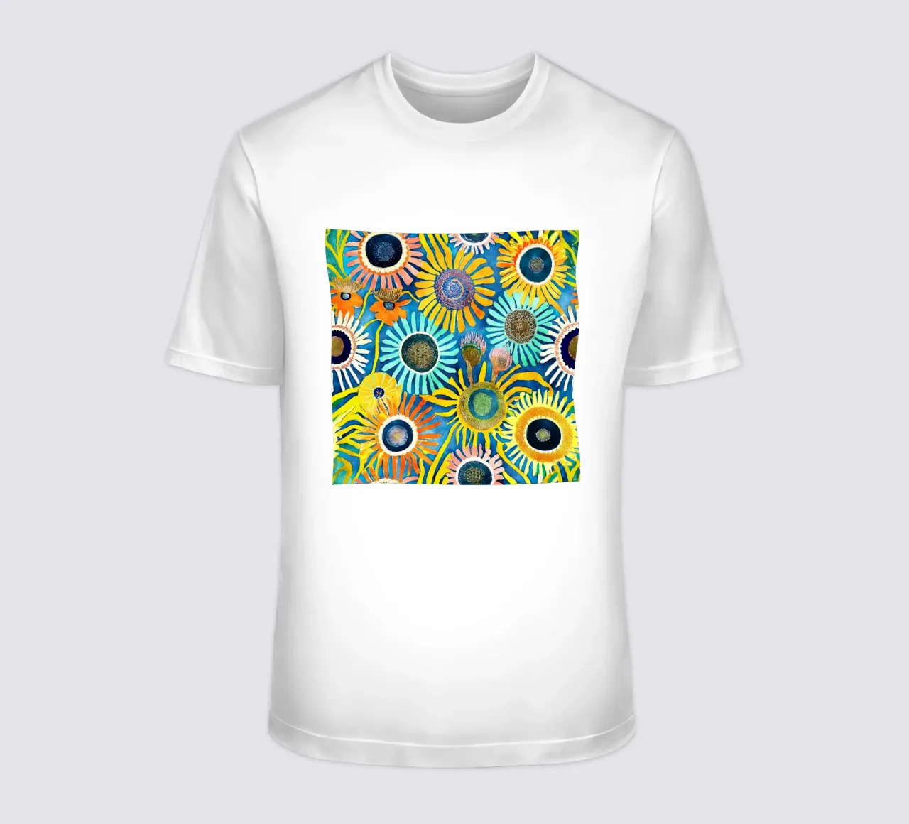 Funky Dandelions t-shirt by Botanical Pattern House