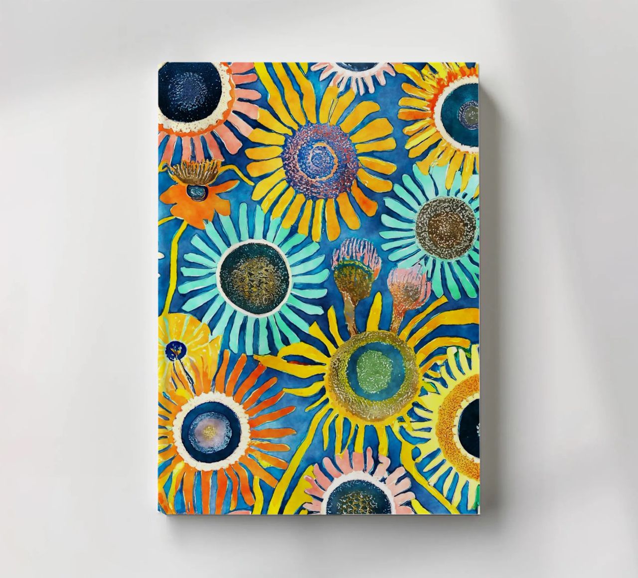 Funky Dandelions notebook by Botanical Pattern House