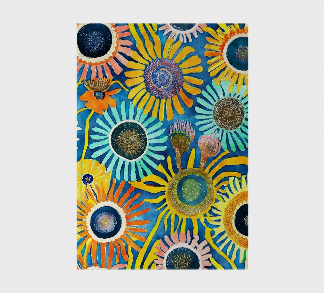 Funky Dandelions notebook by Botanical Pattern House