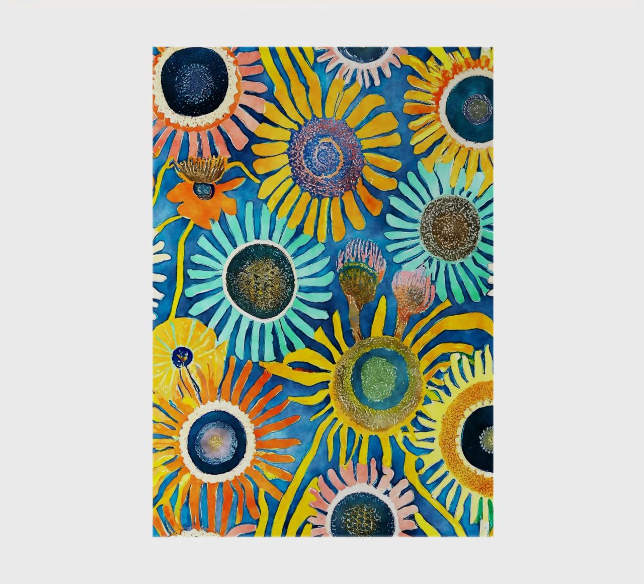 Funky Dandelions notebook by Botanical Pattern House