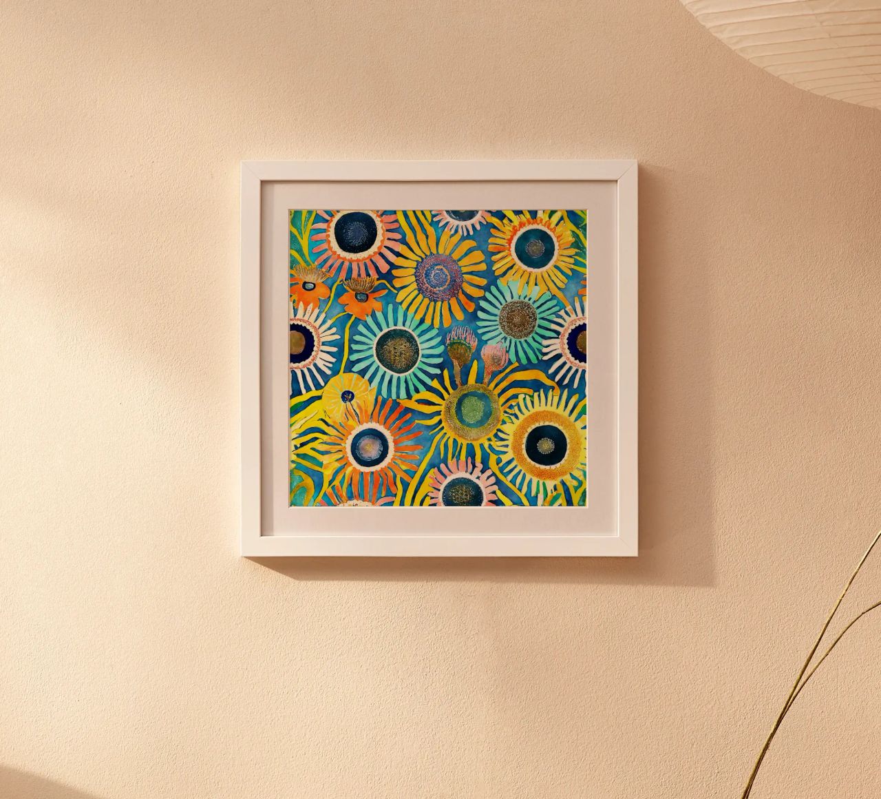 Funky Dandelions poster by Botanical Pattern House
