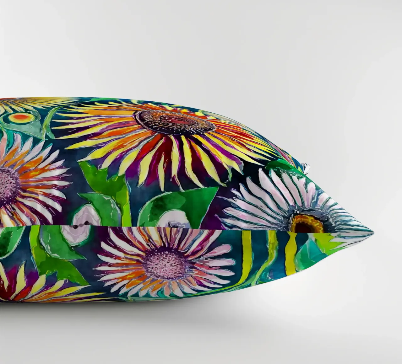 Funky Dandelions decorative cushion by Botanical Pattern House