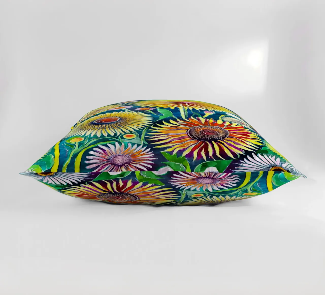 Funky Dandelions decorative cushion by Botanical Pattern House