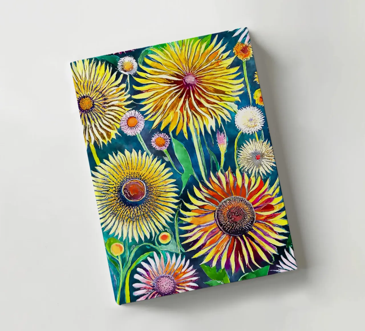Funky Dandelions notebook by Botanical Pattern House