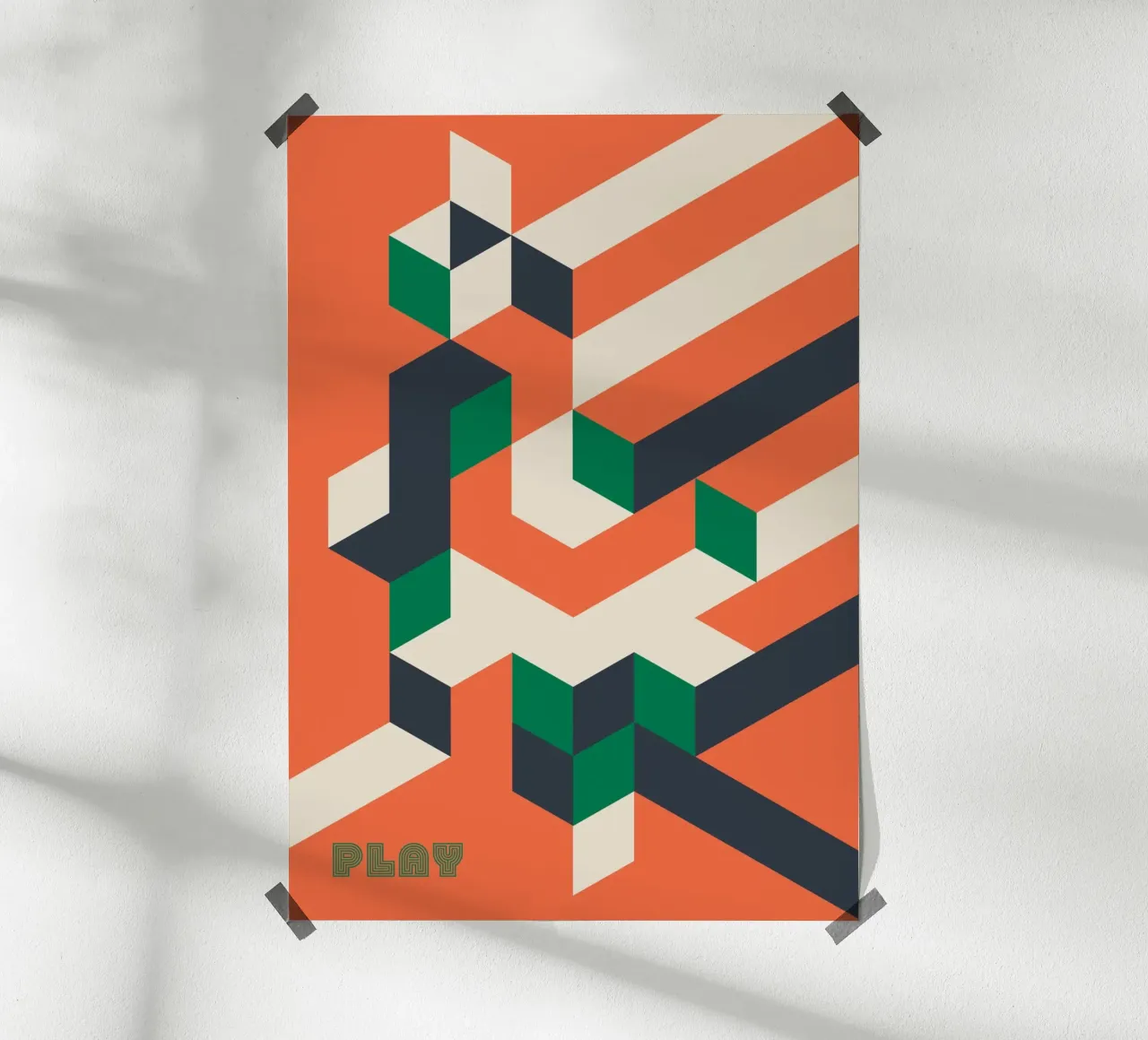 play. poster da FRICKE DESIGN