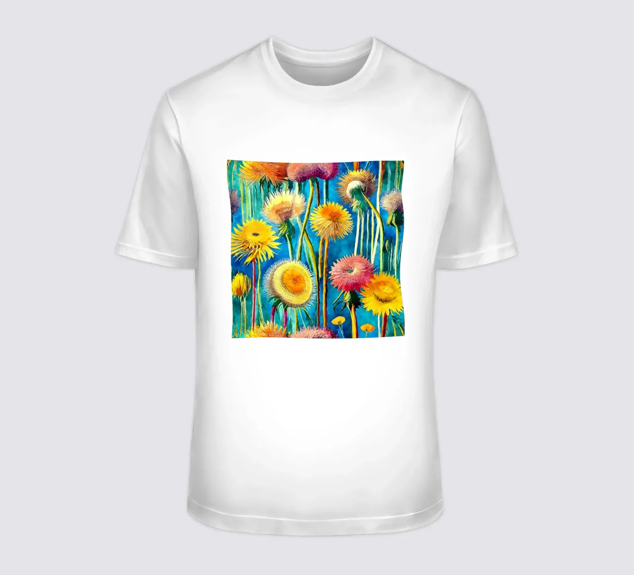 Denti di leone divertenti t-shirt da Botanical Pattern House