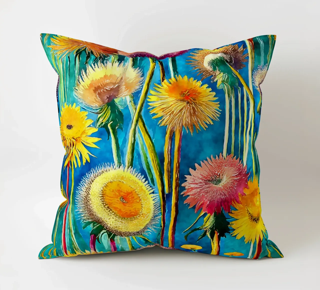 Denti di leone divertenti cuscino da Botanical Pattern House