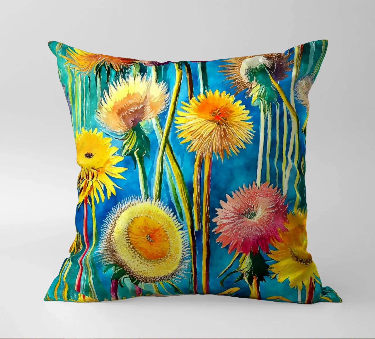 Denti di leone divertenti cuscino da Botanical Pattern House