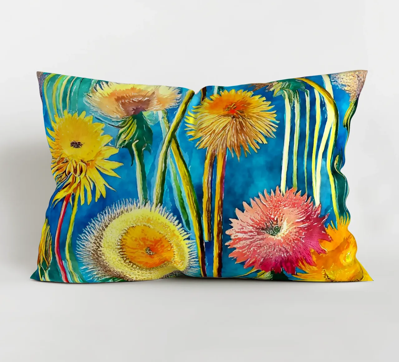 Denti di leone divertenti cuscino da Botanical Pattern House