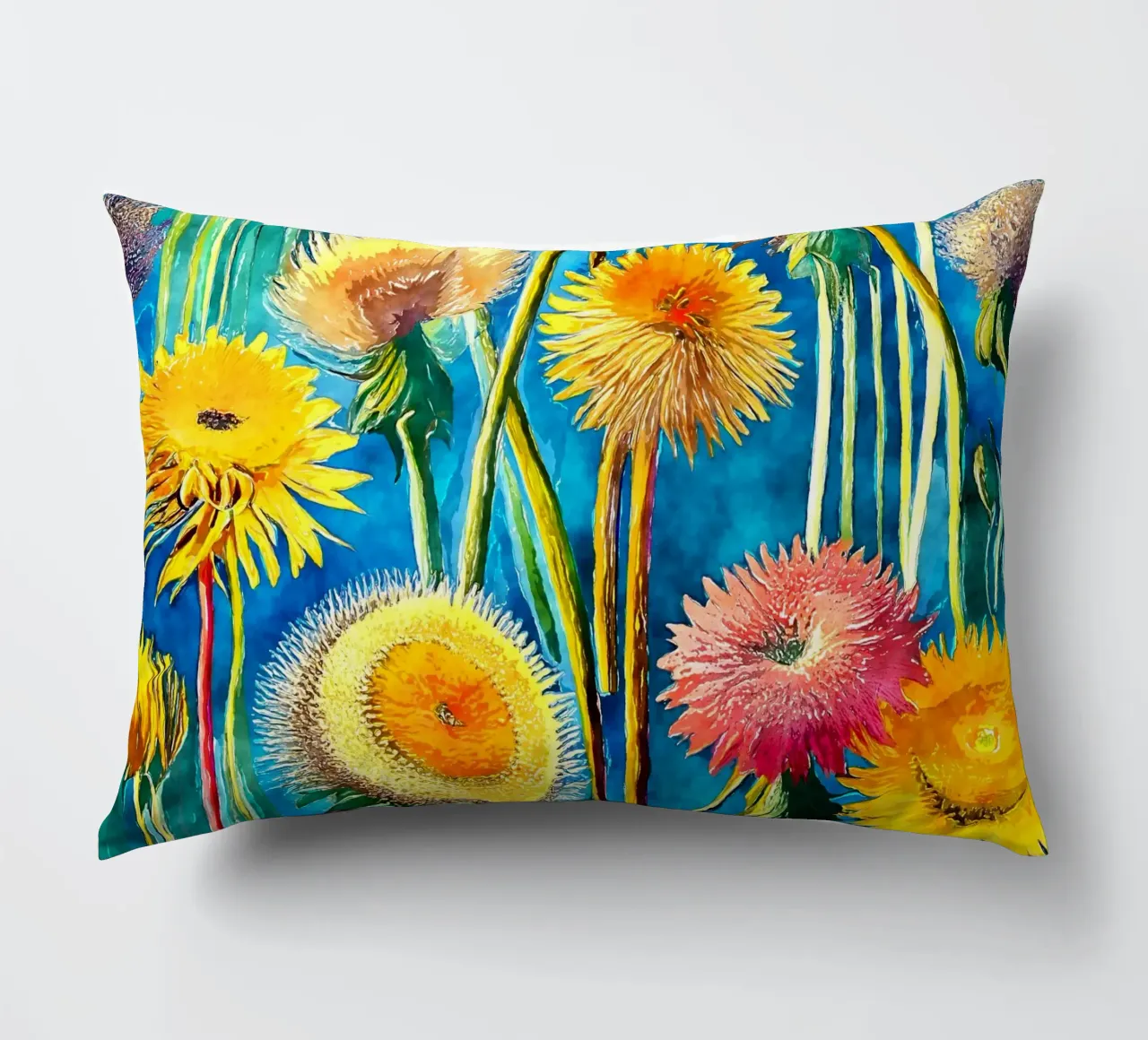 Denti di leone divertenti cuscino da Botanical Pattern House