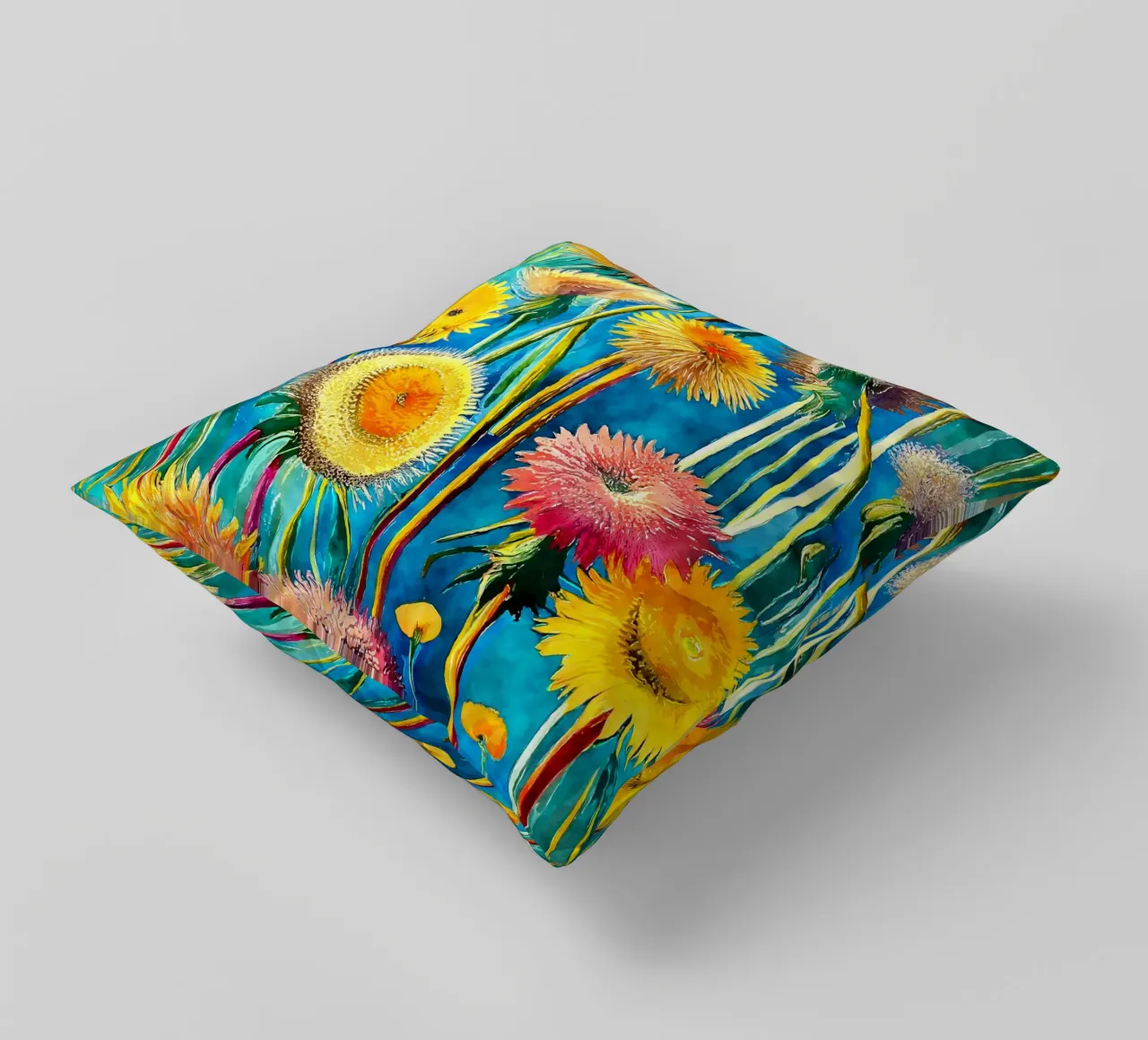 Denti di leone divertenti cuscino da Botanical Pattern House