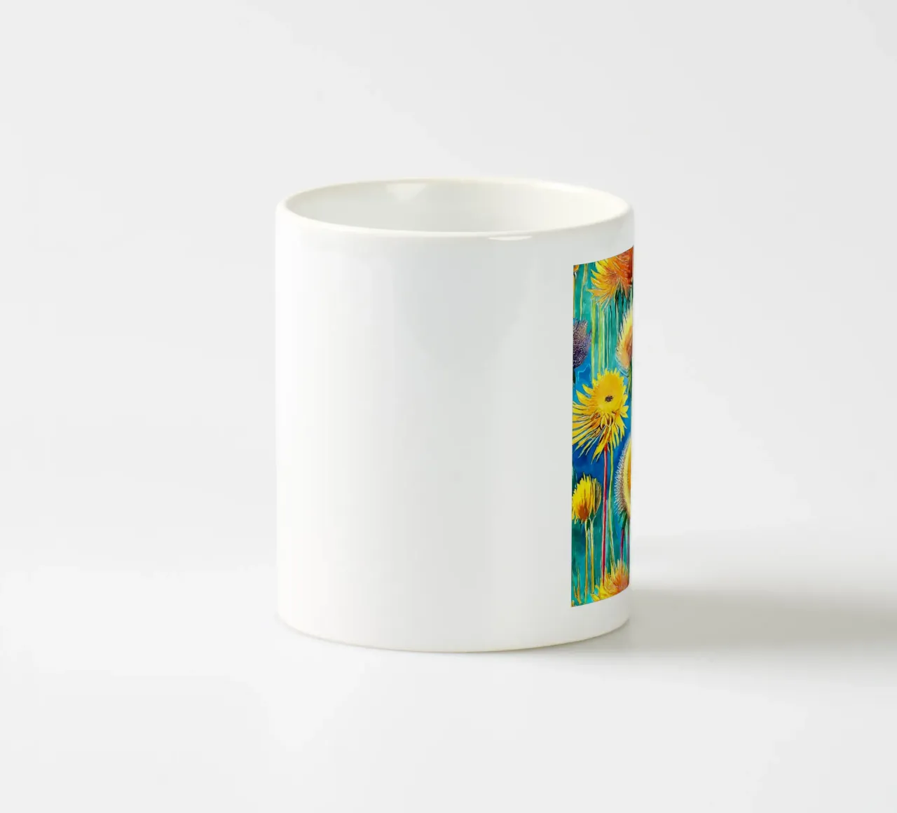 Denti di leone divertenti tazza in ceramica da Botanical Pattern House