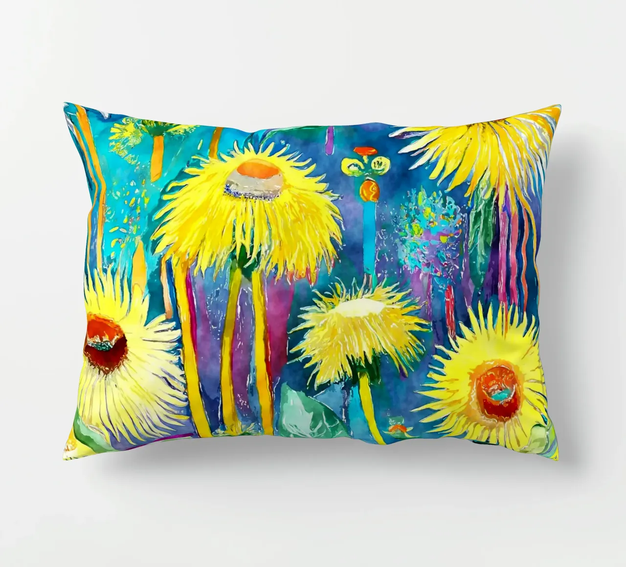 Denti di leone divertenti cuscino da Botanical Pattern House