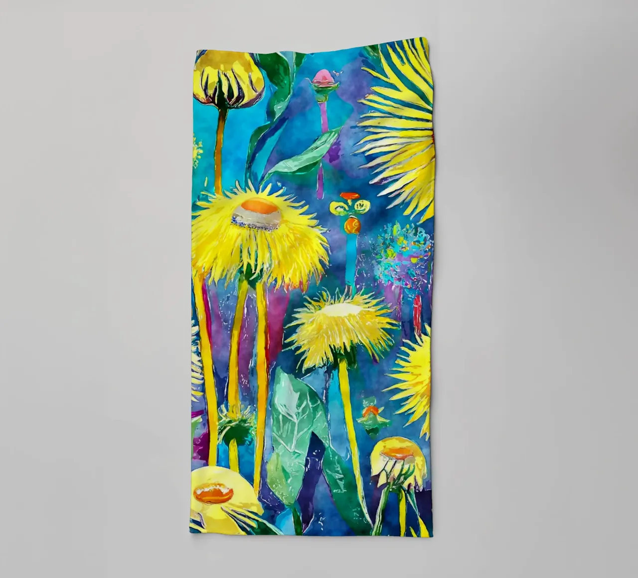 Denti di leone divertenti asciugamano da bagno da Botanical Pattern House
