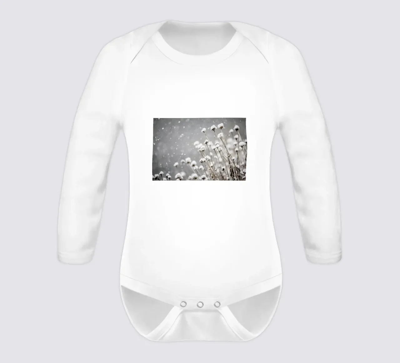 Watching Snow Settle @PixLifePhoto long-sleeve baby romper by EyeEm Mobile GmbH