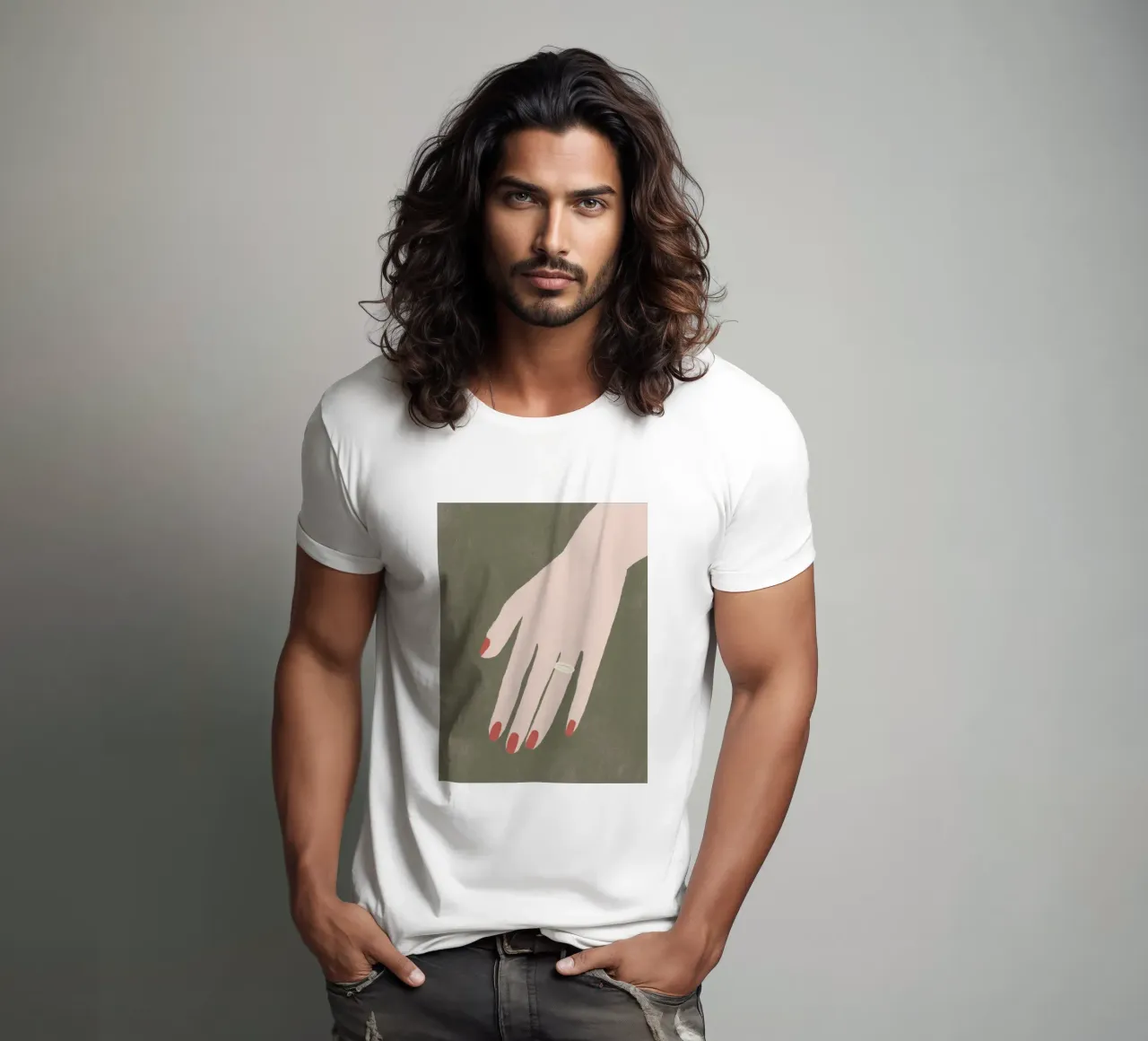 Jeu de doigts de l'élégance t-shirt de Carinaprint