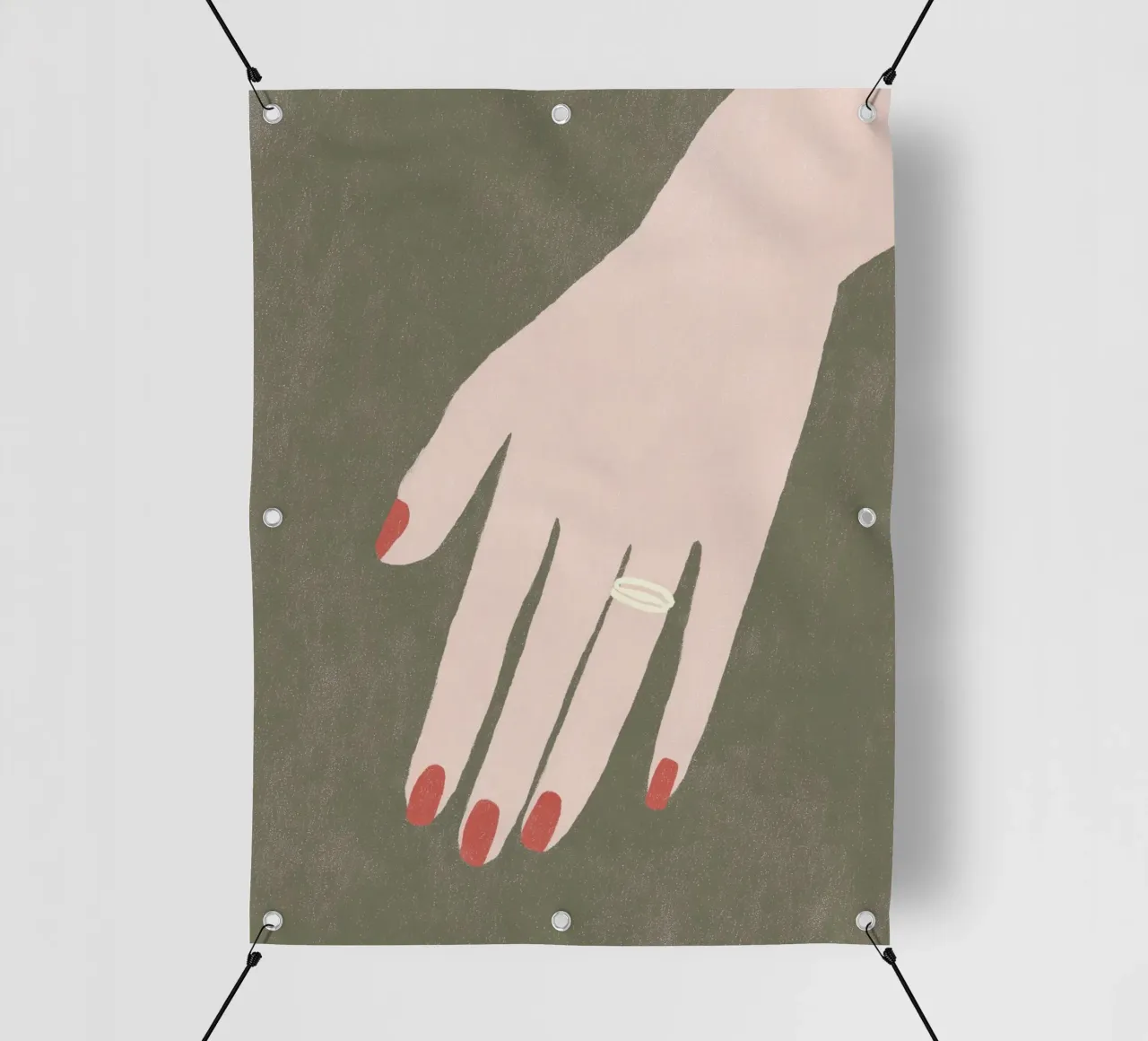 Gioco di dita dell'eleganza telo in pvc da Carinaprint
