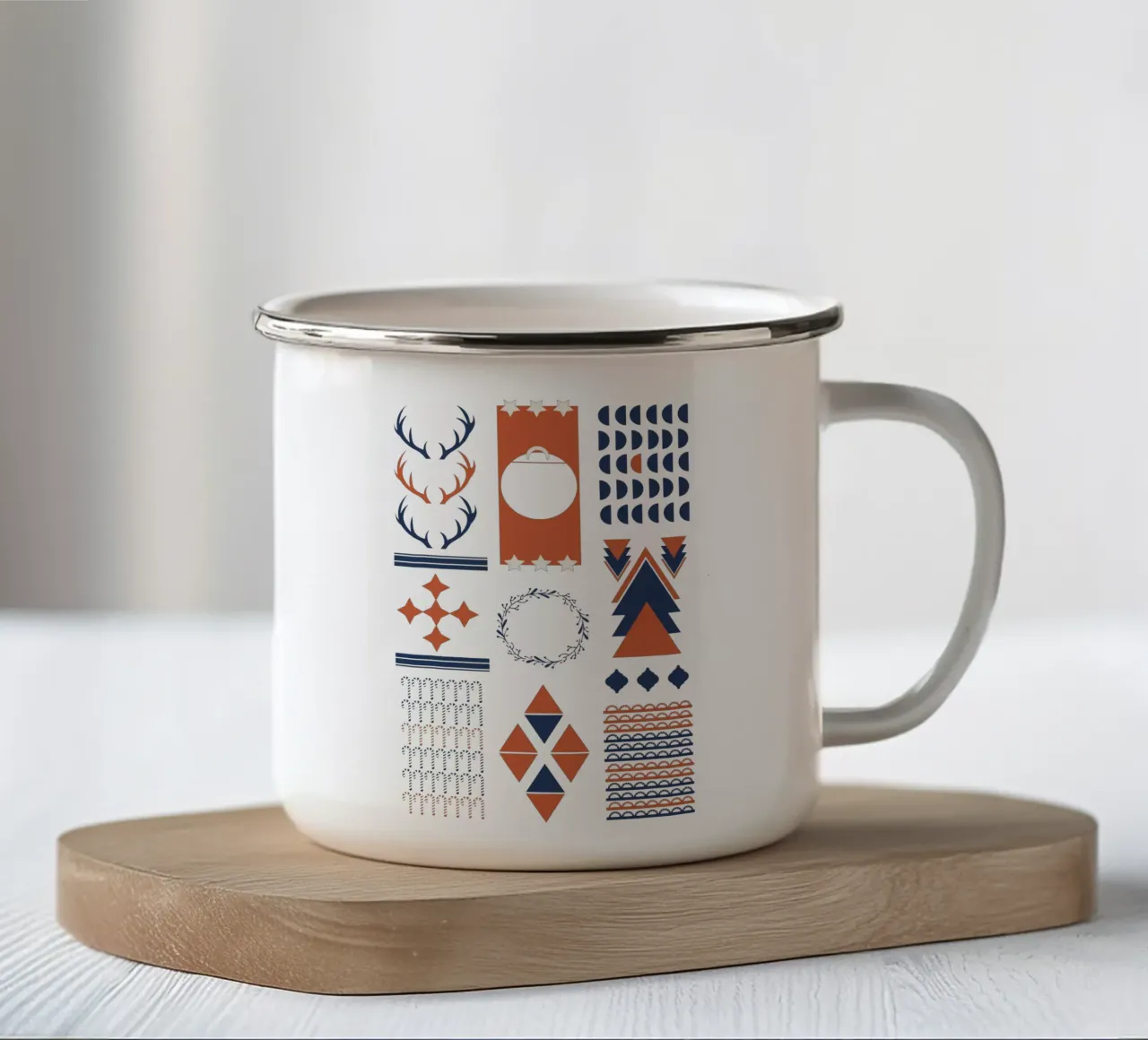 christmastime. tazza in smalto da FRICKE DESIGN