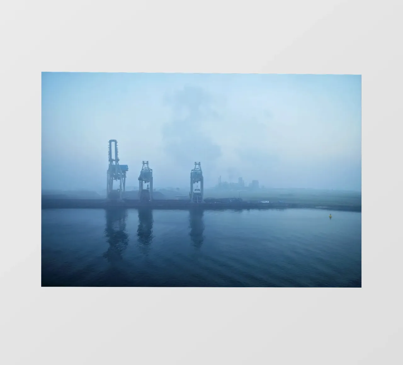 Rotterdam #02: Rotterdam Harbor in the Mist photo wallpaper by zenitt